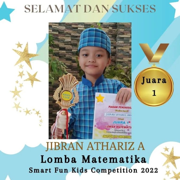 Juara 1 lomba matematika Smart Fun Kids Competition 2022